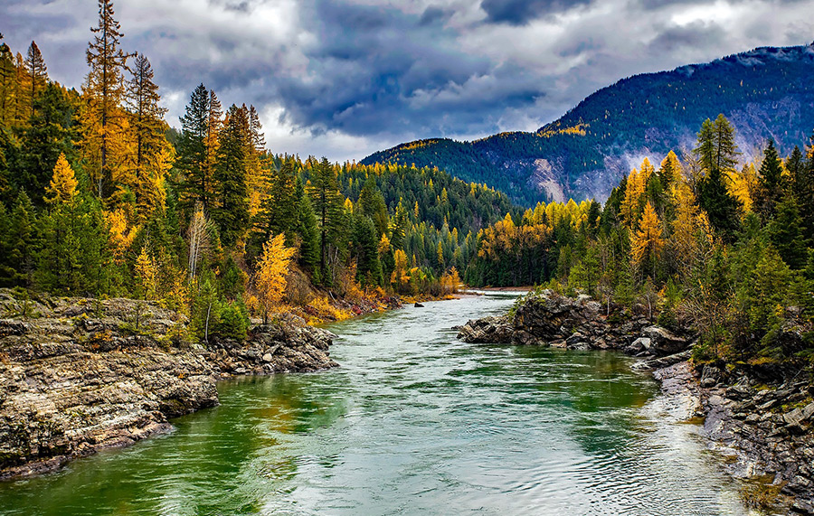 Fly fishing in Montana, USA